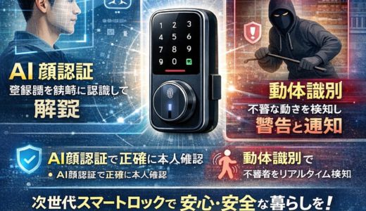 スマートロックは本当に安全？AI顔認証と動体識別で不安を解消する次世代セキュリティ対策