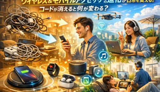 ワイヤレス & モバイルアクセサリーの進化が日常を変える！コードが消えると何が変わる？