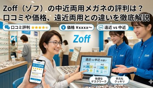 Zoff（ゾフ）の中近両用メガネの評判は？口コミや価格、遠近両用との違いを徹底解説
